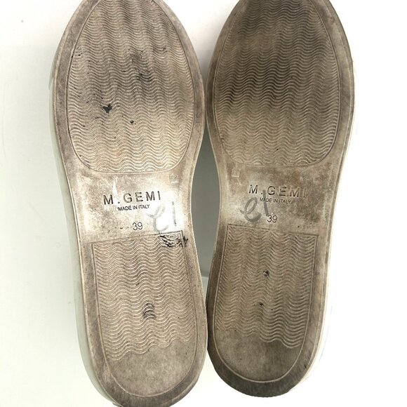 M.Gemi The Palestra Due Tennis Sneaker in White Size 39/8.5 - Picture 8 of 11